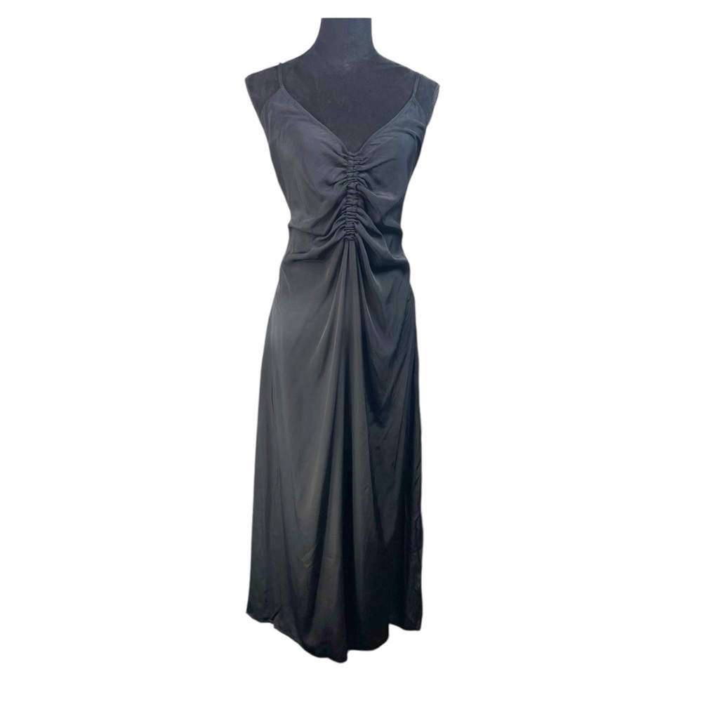 Y.A.S Yaslamera Strap Long Black Dress Sz M Slip Dress Dark Fairy Whimsigoth NWT